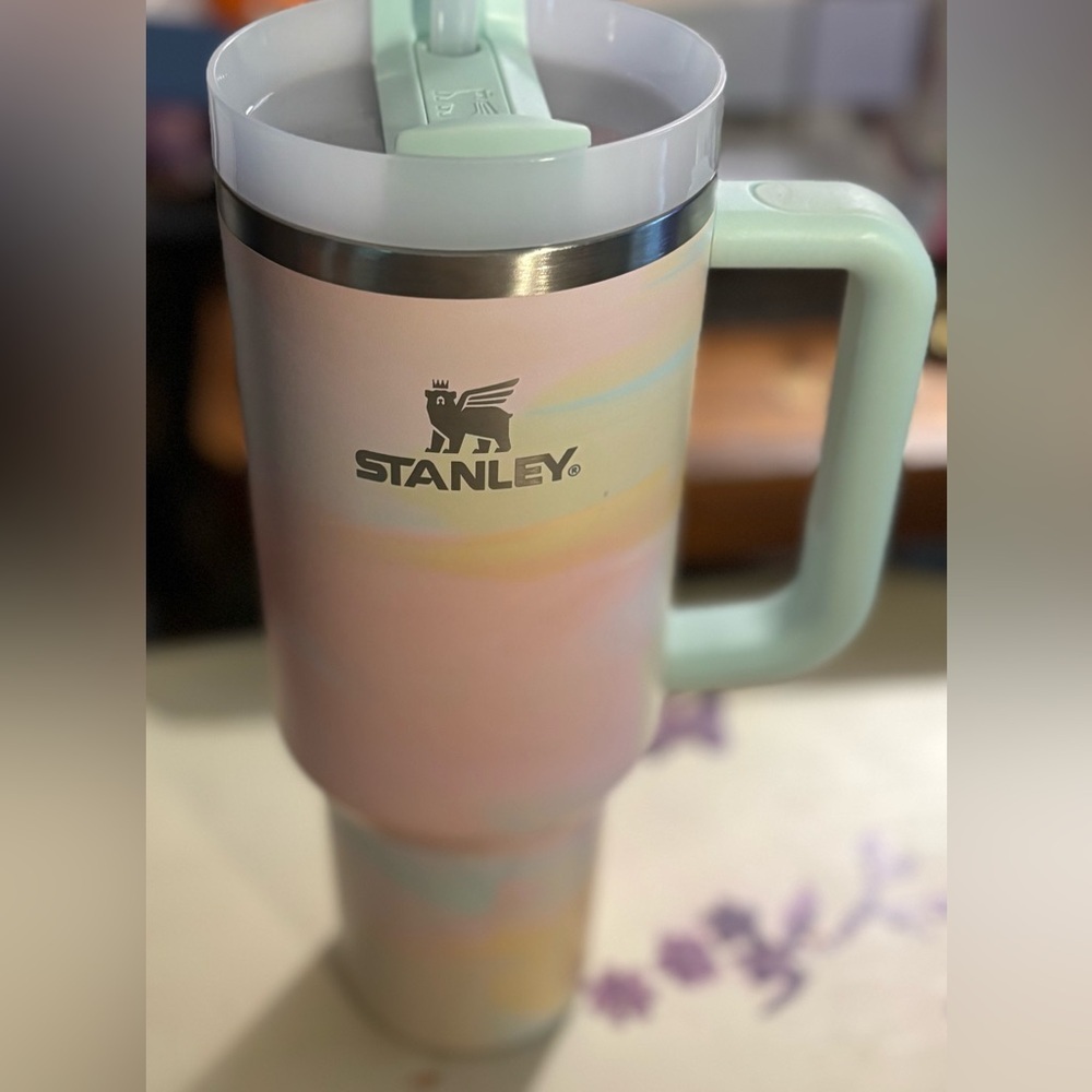 Stanley Pastel Watercolor Painting Limited Edition Travel Mug! Retired Style.